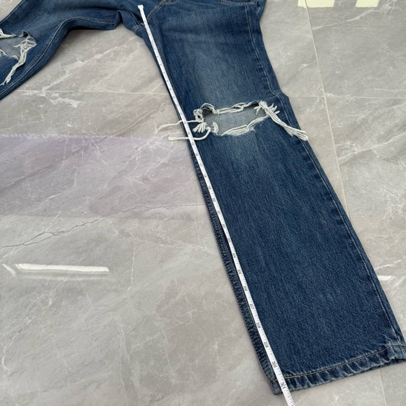 Women’s Levi’s Low Pro Straight 90s Distressed Jeans Size 25 - Picture 16 of 16